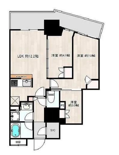 ルミナリータワー池袋 24階 60.37㎡