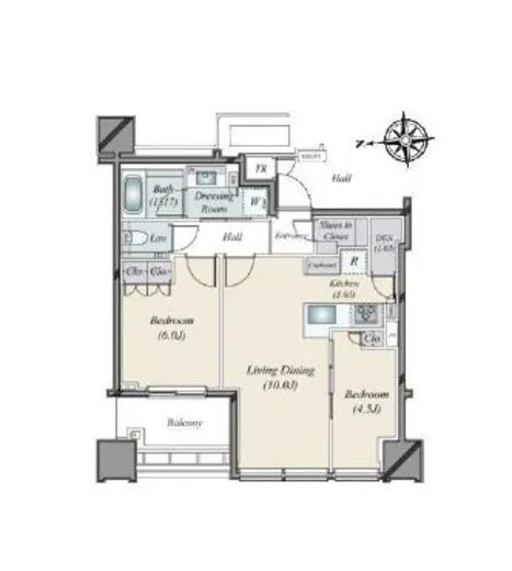 白金ザ・スカイ 34階 56.72㎡