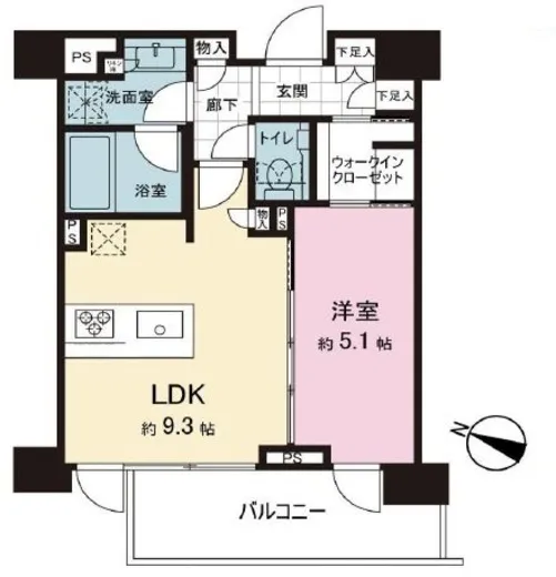 ラコント都立大学 7階 38.79㎡