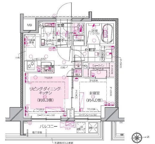 ピアース神楽坂HILLS 5階 32.13㎡