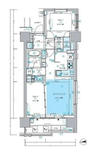 セントラルプレイス新宿御苑前 15階 54.67㎡
