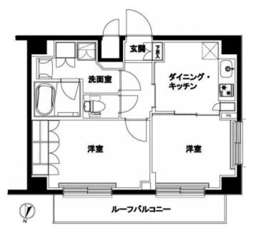 ルーブル北嶺町 4階 41.25㎡