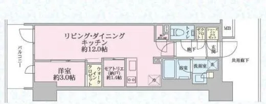 リビオ北品川リバーサイドテラス 4階 40.87㎡