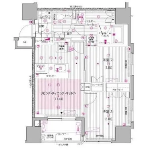 ガーラ・レジデンス池袋 12階 55.78㎡