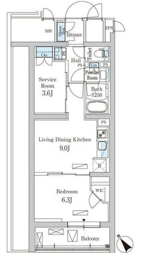 パークアクシス北千束ＭＯＣＸＩＯＮ 405
