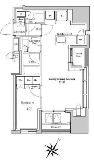 パークホームズ渋谷松濤 3階 39.82㎡