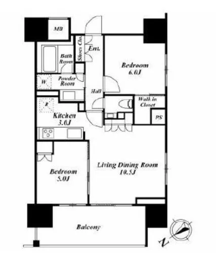 ザ・パークハウス愛宕虎ノ門 14階 56.91㎡