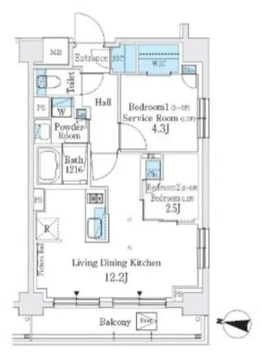 Ｊ．ＧＲＡＮ　Ｃｏｕｒｔ　品川西大井ＷＥＳＴ 404