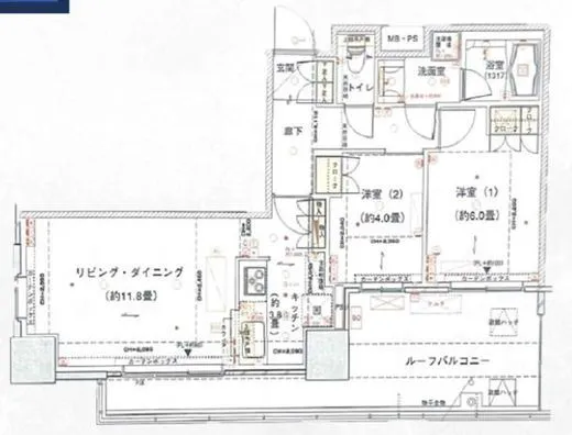 パークタワー池袋イーストプレイス 20階 57.19㎡