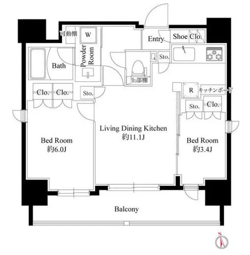 ＧＲＡＮ　ＰＡＳＥＯ八丁堀Ⅱ 702