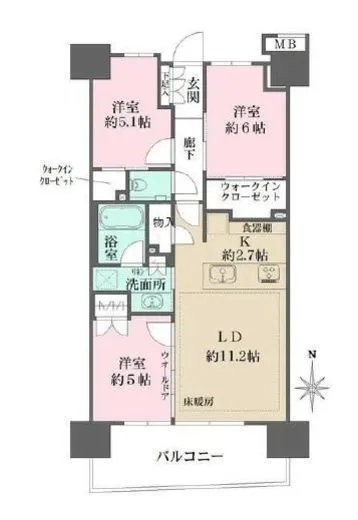 ガーデンクロス東京王子 12階 68.66㎡