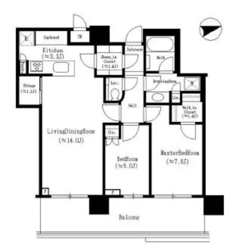 パークシティ中央湊ザタワー 11階 70.74㎡