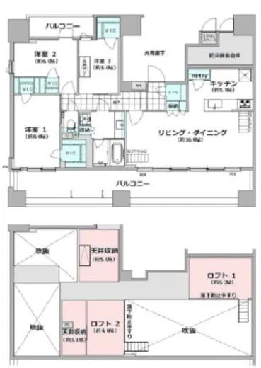 プレシス東麻布 13階 94.64㎡