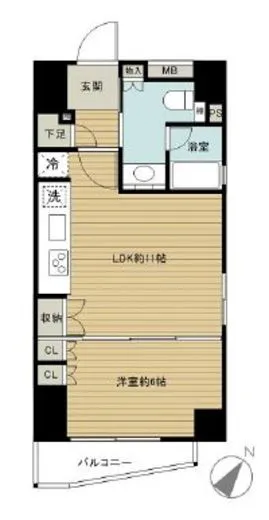 グランスイート神宮前 12階 44.12㎡