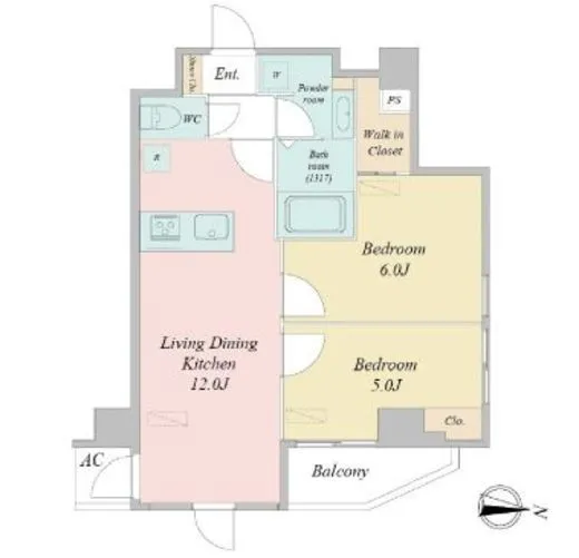 プライムアーバン両国 6階 50.02㎡