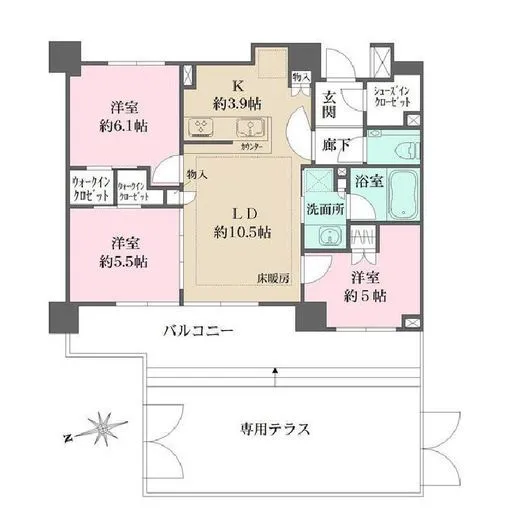 ザ・パークハウス板橋大山大楠ノ杜 1階