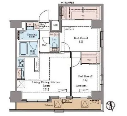 ラグゼナ北千住 10階 57.07㎡