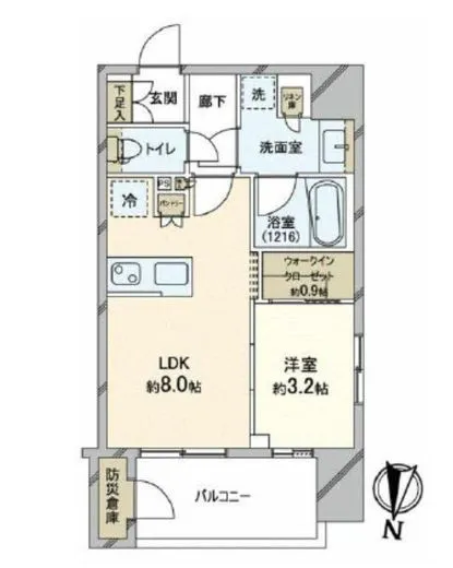 クレアホームズフラン東京三ノ輪Ⅱ 3階 32.78㎡
