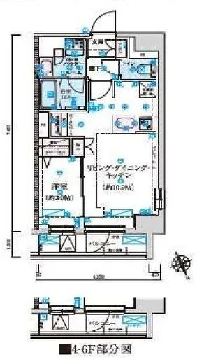 リヴシティ初台 8階 33.89㎡