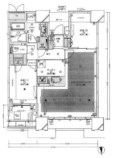 ドゥ・トゥール 37階 70.7㎡