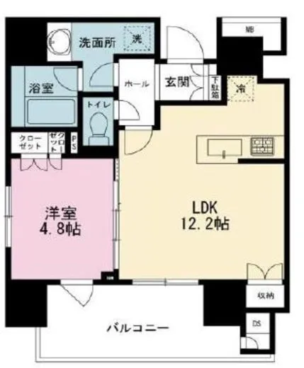 サンウッドフラッツ神田神保町 13階 41.54㎡