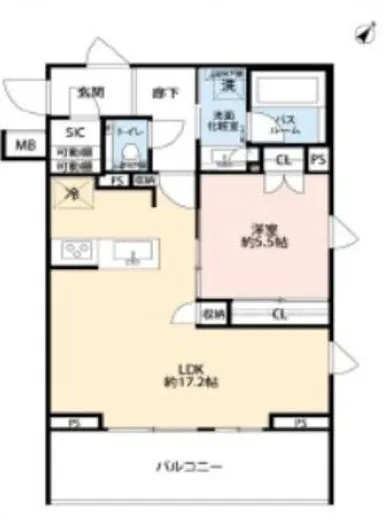 アトラス青山レジデンシャル 2階 55.05㎡