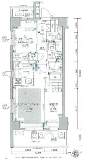 パレステージ中野 6階 50.98㎡