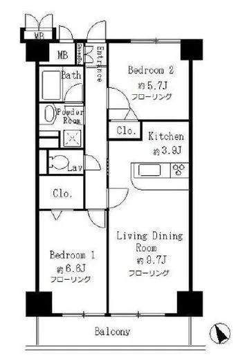 サンクレール高井戸 4階 60㎡