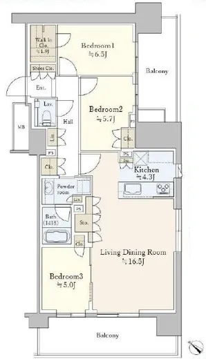 HARUMI FLAG PARK VILLAGE (晴海フラッグ パークヴィレッジ) 18階