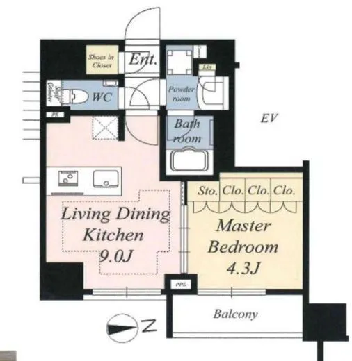 ピアース新宿三丁目 11階 35.05㎡