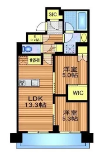 HARUMI FLAG SUN VILLAGE (晴海フラッグ サンヴィレッジ) 4階 61.18㎡