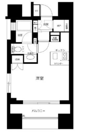 クオリア神南フラッツ 11階 27.86㎡