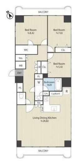 ライオンズマンション中目黒 6階 102.15㎡