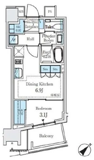 パークホームズ西小山 2階