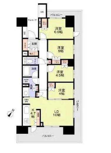 HARUMI FLAG PARK VILLAGE (晴海フラッグ パークヴィレッジ) 6階 82.9㎡