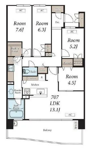 HARUMI FLAG SEA VILLAGE (晴海フラッグ シーヴィレッジ) 7階