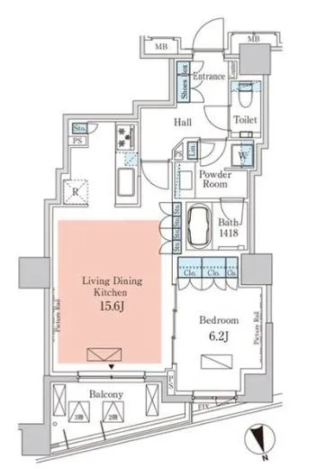 パークアクシス元麻布 205