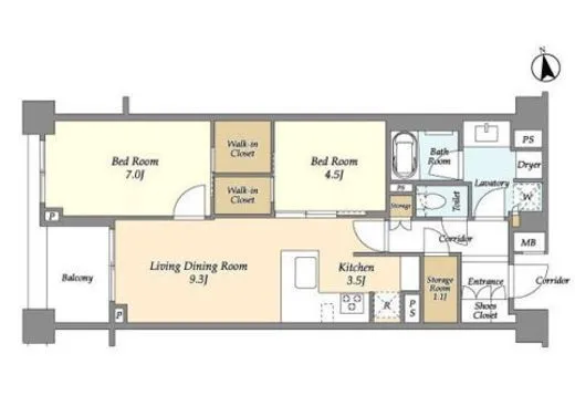 ブランズ牛込柳町 3階 61.41㎡