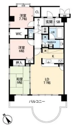 グランレーヴ大森蘇峰公園 2階 85.47㎡