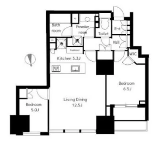 シティタワーズ豊洲ザ・ツイン ノースタワー 40階 62.79㎡