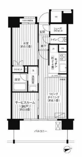 イニシア蒲田 7階 45.39㎡