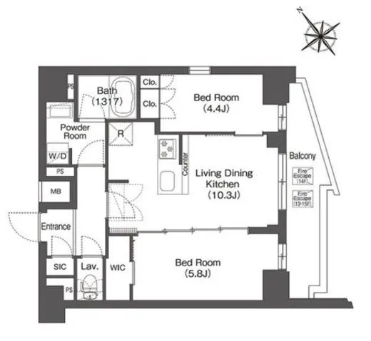 コンフォリア東大井Ⅱ 1301