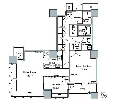 THE TOKYO TOWERS MIDTOWER 29階 96.34㎡