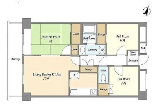 ＭＦＵグレー上野毛 2階 65.31㎡