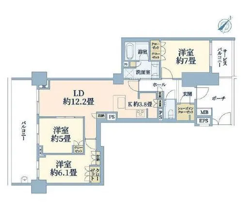 ブランズ二子玉川 3階 78.07㎡