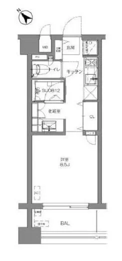 ミディアス・スカイコート赤坂 6階