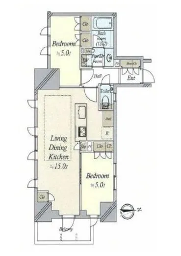 プレシス大井町パークフロント 12階 55.68㎡