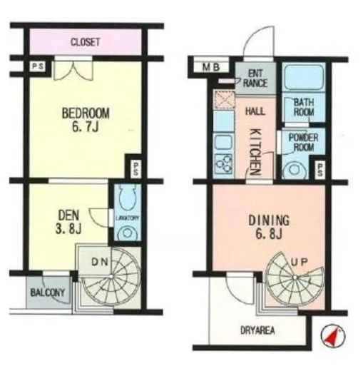 エスコートノヴェル広尾 1階 45.21㎡