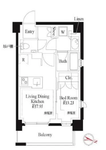 ３４３レジデンス品川（オープンレジデンシア） 2階 31.25㎡