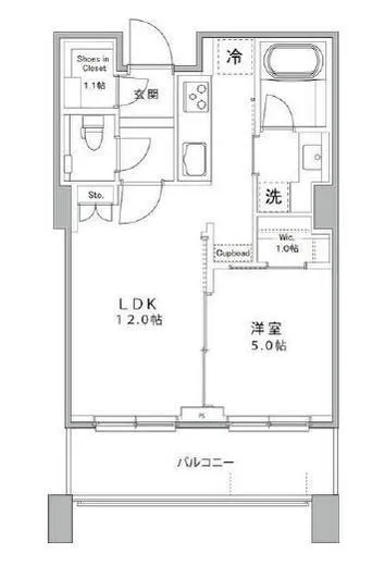 パークコート麻布十番ザ タワー 14階 42.32㎡